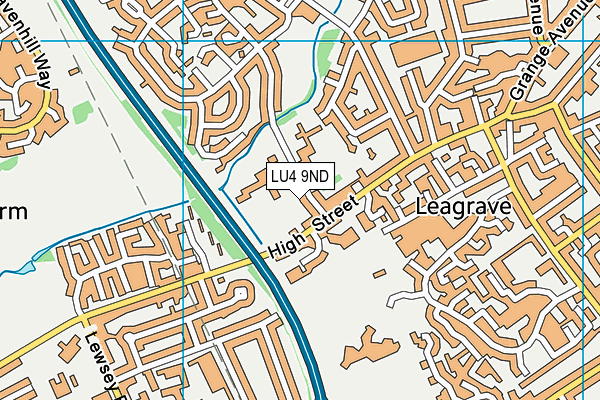 LU4 9ND map - OS VectorMap District (Ordnance Survey)