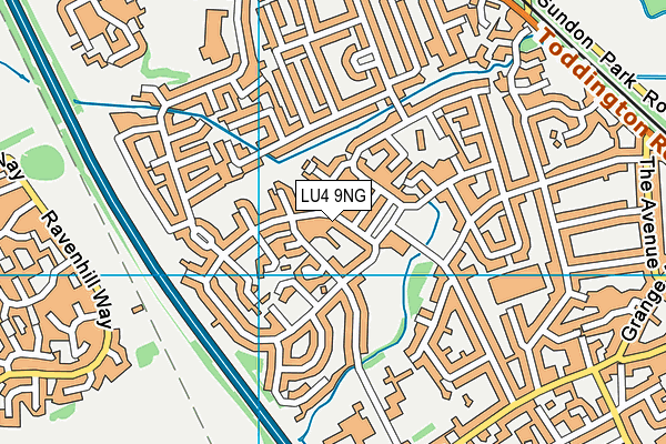LU4 9NG map - OS VectorMap District (Ordnance Survey)
