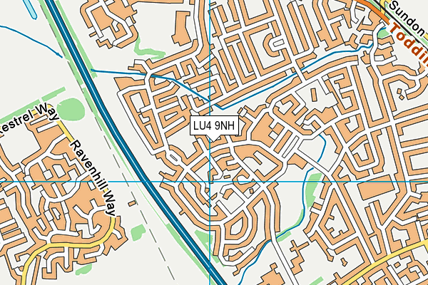 LU4 9NH map - OS VectorMap District (Ordnance Survey)