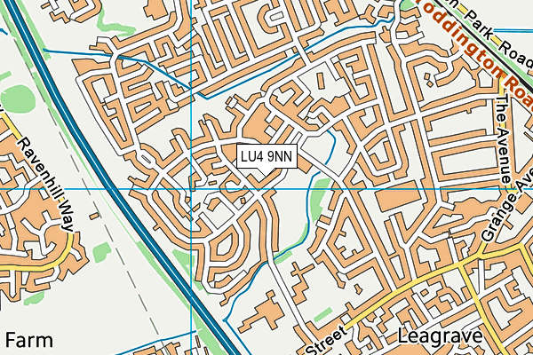 LU4 9NN map - OS VectorMap District (Ordnance Survey)
