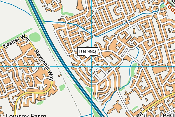 LU4 9NQ map - OS VectorMap District (Ordnance Survey)