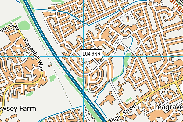 LU4 9NR map - OS VectorMap District (Ordnance Survey)