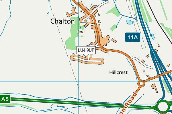 Map of CHALTON HEIGHTS 1964 LIMITED at district scale