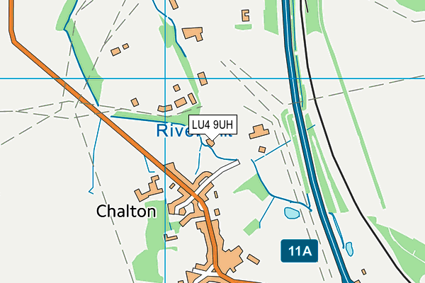 LU4 9UH map - OS VectorMap District (Ordnance Survey)