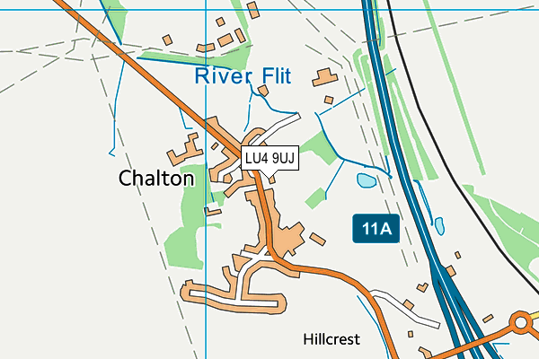 Chalton Lower School map (LU4 9UJ) - OS VectorMap District (Ordnance Survey)