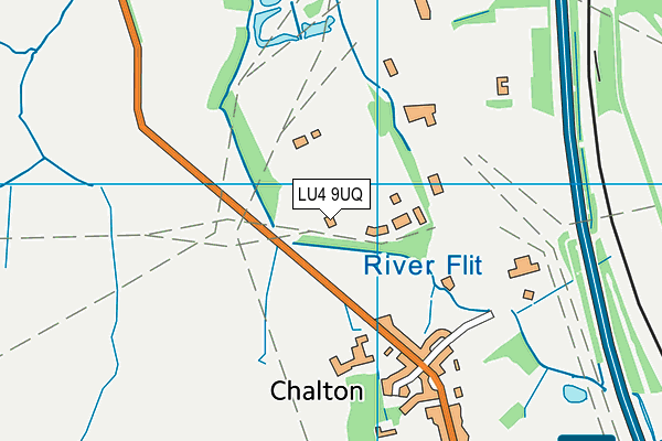 LU4 9UQ map - OS VectorMap District (Ordnance Survey)