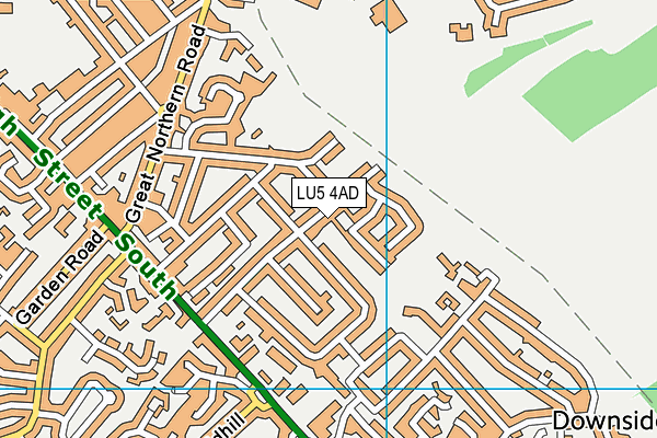 LU5 4AD map - OS VectorMap District (Ordnance Survey)