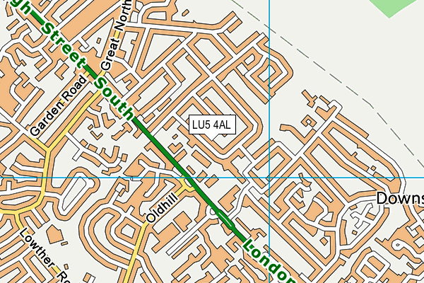 LU5 4AL map - OS VectorMap District (Ordnance Survey)