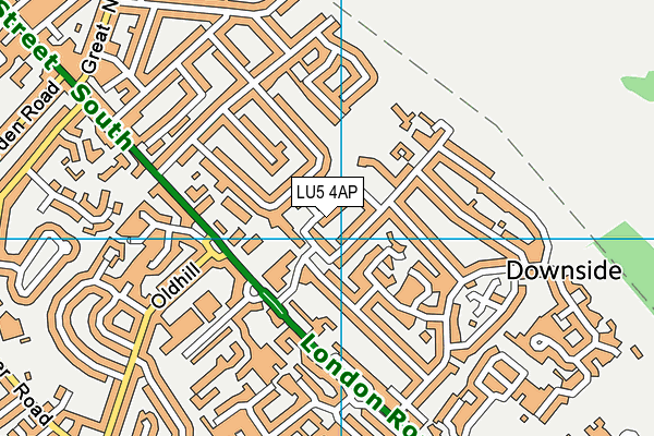 LU5 4AP map - OS VectorMap District (Ordnance Survey)