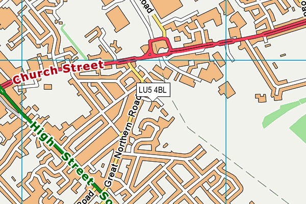 LU5 4BL map - OS VectorMap District (Ordnance Survey)