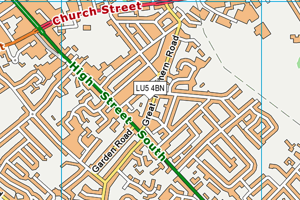 LU5 4BN map - OS VectorMap District (Ordnance Survey)