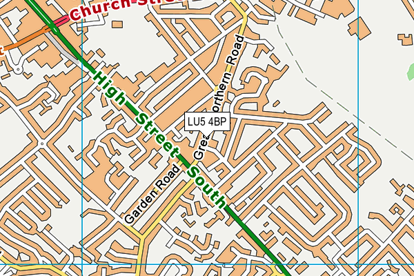 LU5 4BP map - OS VectorMap District (Ordnance Survey)