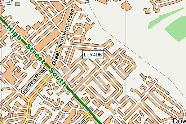 LU5 4DB map - OS VectorMap District (Ordnance Survey)