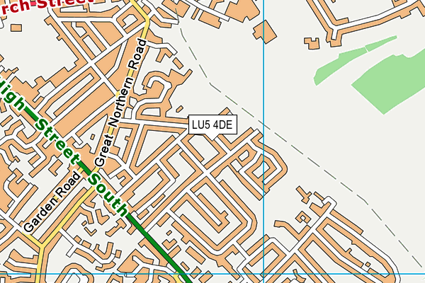 LU5 4DE map - OS VectorMap District (Ordnance Survey)
