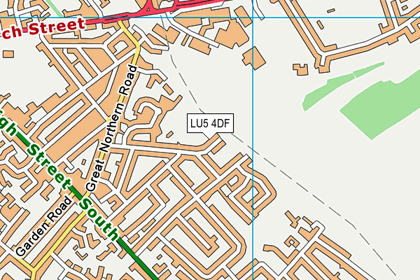 LU5 4DF map - OS VectorMap District (Ordnance Survey)