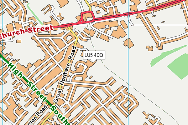 LU5 4DQ map - OS VectorMap District (Ordnance Survey)