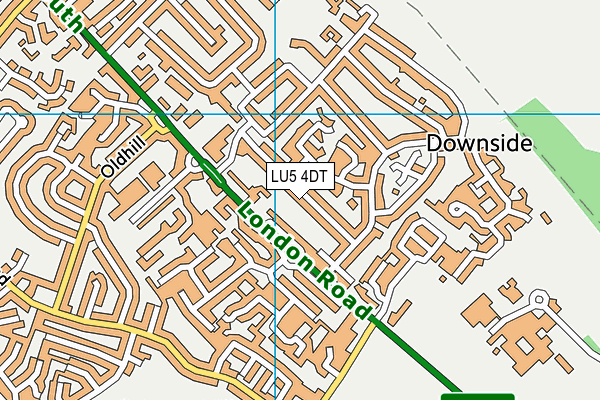 LU5 4DT map - OS VectorMap District (Ordnance Survey)