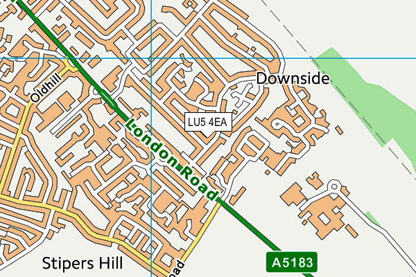 LU5 4EA map - OS VectorMap District (Ordnance Survey)