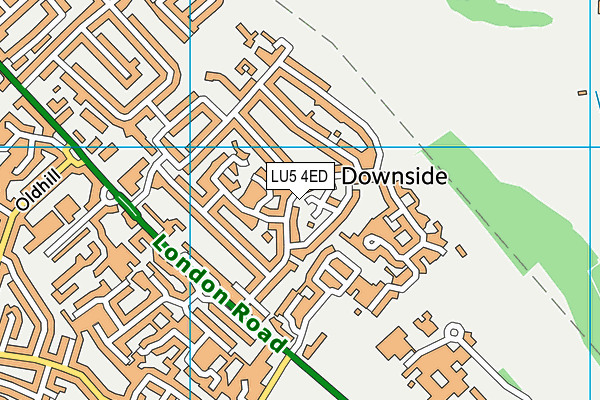 LU5 4ED map - OS VectorMap District (Ordnance Survey)