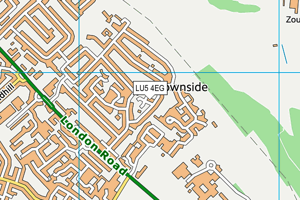 LU5 4EG map - OS VectorMap District (Ordnance Survey)