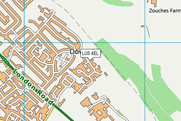 LU5 4EL map - OS VectorMap District (Ordnance Survey)