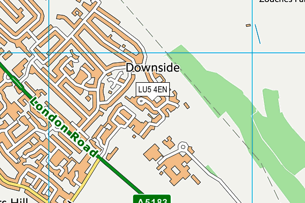 LU5 4EN map - OS VectorMap District (Ordnance Survey)