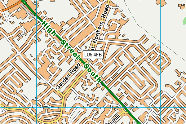 LU5 4FB map - OS VectorMap District (Ordnance Survey)