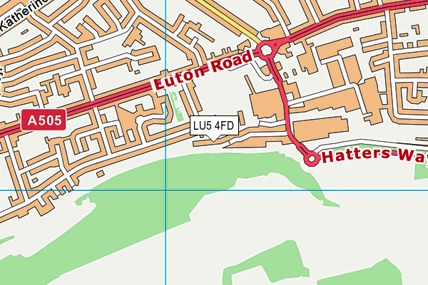 LU5 4FD map - OS VectorMap District (Ordnance Survey)