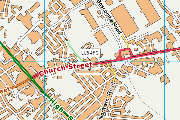 LU5 4FG map - OS VectorMap District (Ordnance Survey)