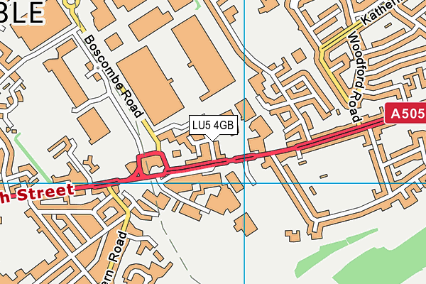 LU5 4GB map - OS VectorMap District (Ordnance Survey)