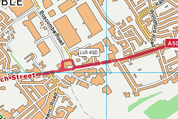 LU5 4GD map - OS VectorMap District (Ordnance Survey)