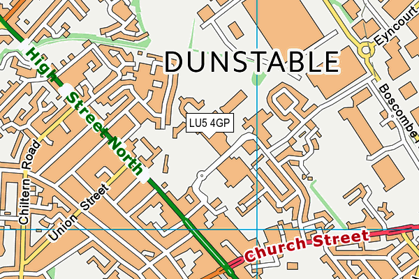 LU5 4GP map - OS VectorMap District (Ordnance Survey)