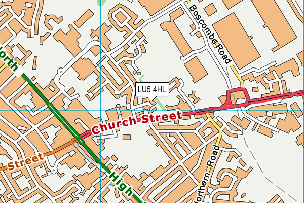 LU5 4HL map - OS VectorMap District (Ordnance Survey)