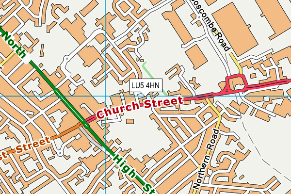 LU5 4HN map - OS VectorMap District (Ordnance Survey)