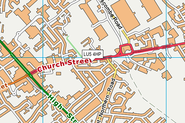LU5 4HP map - OS VectorMap District (Ordnance Survey)