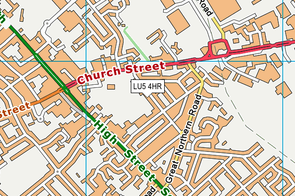 LU5 4HR map - OS VectorMap District (Ordnance Survey)