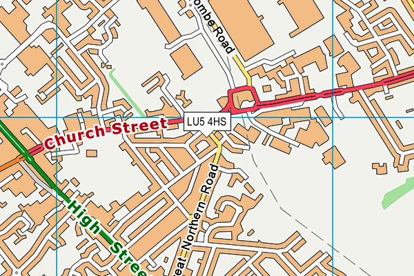 LU5 4HS map - OS VectorMap District (Ordnance Survey)