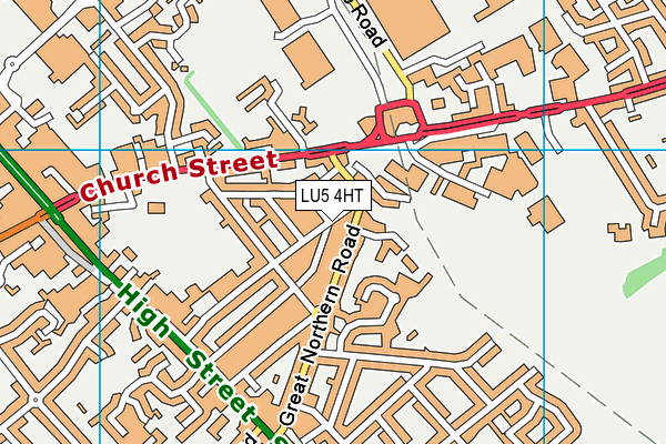 LU5 4HT map - OS VectorMap District (Ordnance Survey)