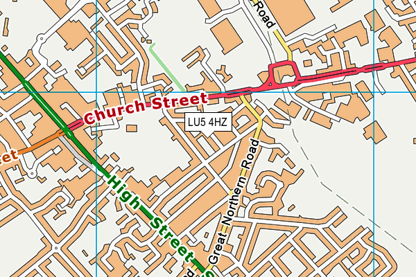 LU5 4HZ map - OS VectorMap District (Ordnance Survey)