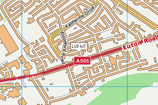 LU5 4JT map - OS VectorMap District (Ordnance Survey)