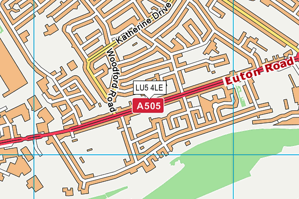 LU5 4LE map - OS VectorMap District (Ordnance Survey)