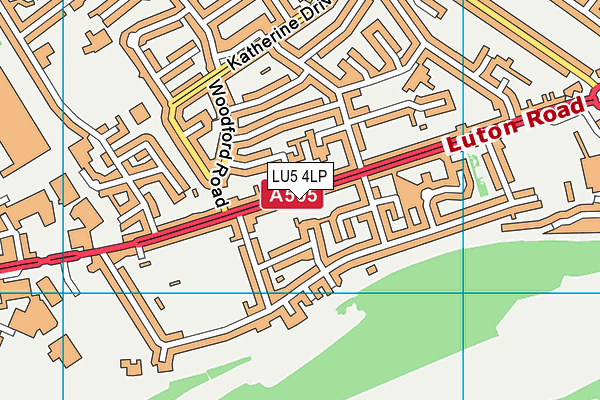 LU5 4LP map - OS VectorMap District (Ordnance Survey)