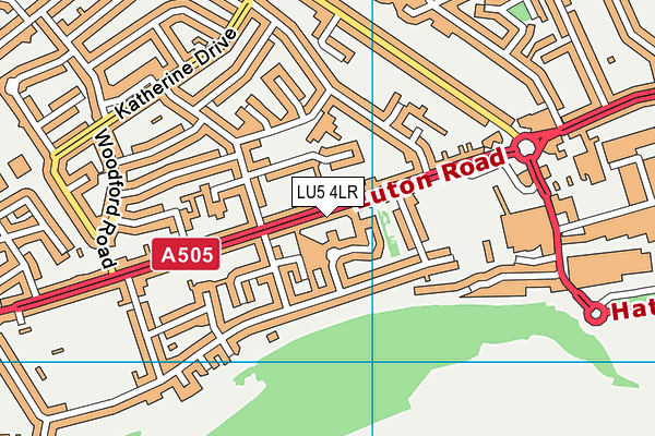 LU5 4LR map - OS VectorMap District (Ordnance Survey)