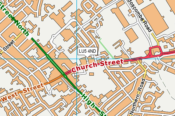LU5 4ND map - OS VectorMap District (Ordnance Survey)