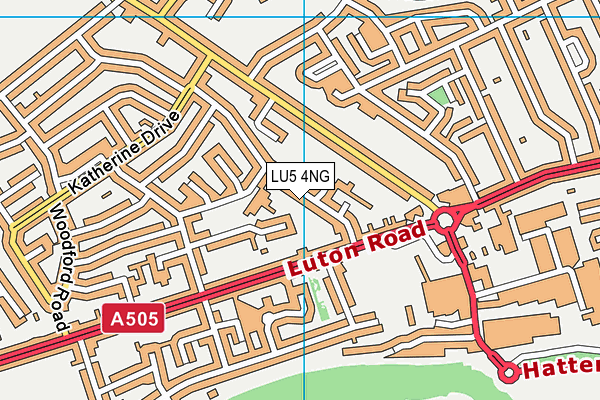 LU5 4NG map - OS VectorMap District (Ordnance Survey)