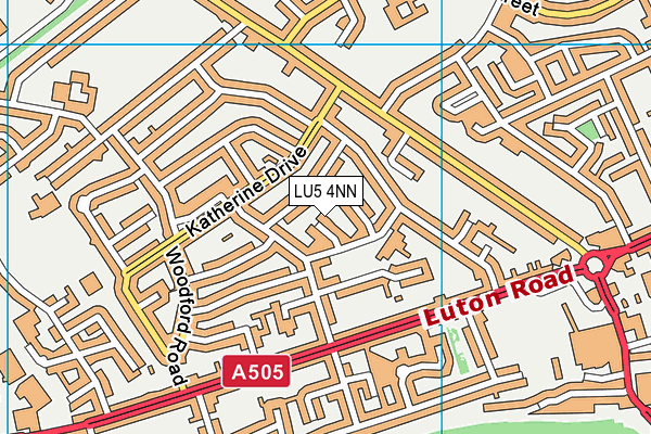 LU5 4NN map - OS VectorMap District (Ordnance Survey)