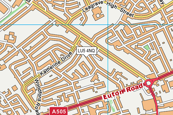 LU5 4NQ map - OS VectorMap District (Ordnance Survey)