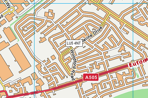 LU5 4NT map - OS VectorMap District (Ordnance Survey)