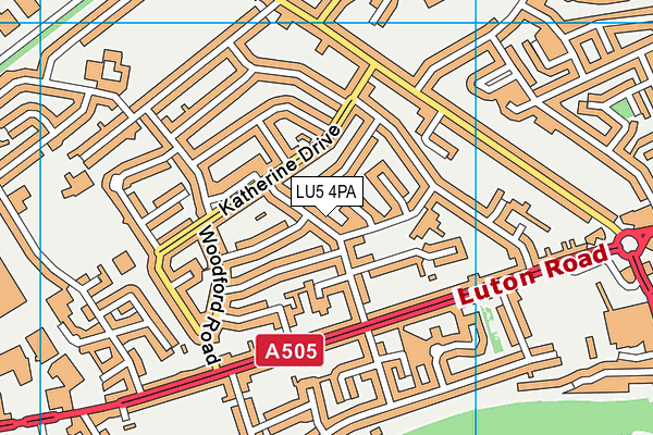 LU5 4PA map - OS VectorMap District (Ordnance Survey)