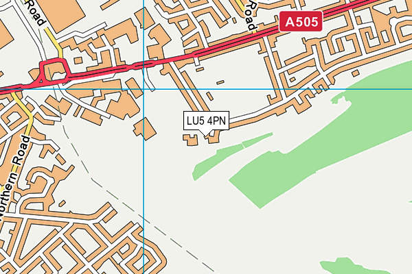 LU5 4PN map - OS VectorMap District (Ordnance Survey)